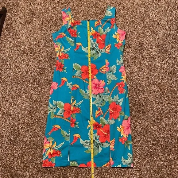 Caribbean Joe Women's Floral Sleeveless Dress Multicolor M Spring Summer Casual - Picture 10 of 10